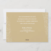 Retro Merry Kersttypografie Feestdagenkaart (Achterkant)