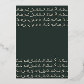 Retro Merry & Roze Waterverf Macroons Tree Folie Feestdagenkaart (Achterkant)