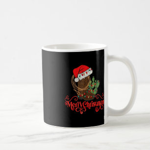 Retro Merry Xmas Santa Hoed Cowboy Laarzen Western Koffiemok