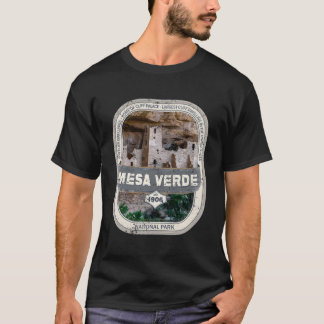 Retro Mesa Verde Nationaal Park Colorado Mesa Ve T-shirt
