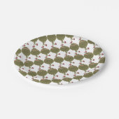 Retro met Artichoke Papieren Bordje (Gekanteld)