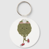 Retro met Artichoke Sleutelhanger (Voorkant)