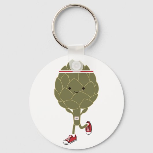 Retro met Artichoke Sleutelhanger (Voorkant)