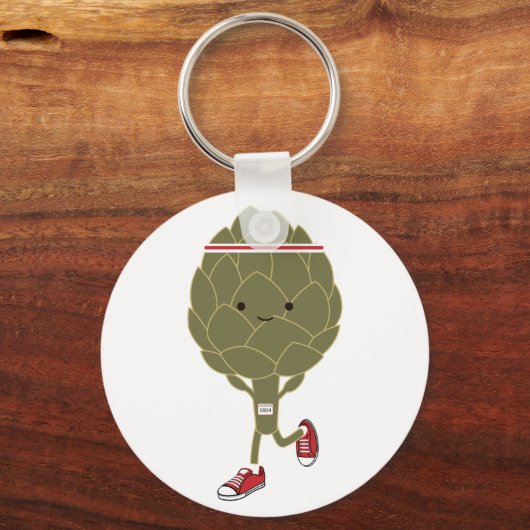 Retro met Artichoke Sleutelhanger (Voorkant)
