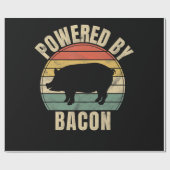 Retro met Bacon BBQ | BBQ Lovers Cadeaupapier (Vlak)