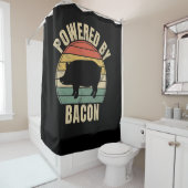 Retro met Bacon BBQ | BBQ Lovers Douchegordijn (In situ)