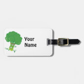 Retro met Broccoli Bagagelabel (Voorkant horizontaal)