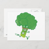 Retro met Broccoli Briefkaart (Voorkant / Achterkant)