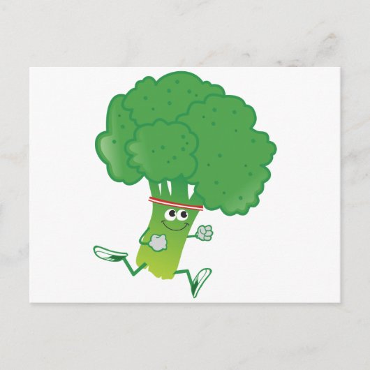 Retro met Broccoli Briefkaart (Voorkant)