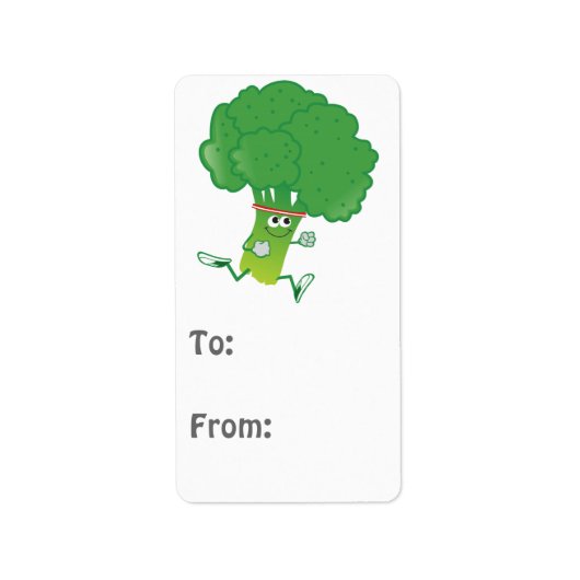 Retro met Broccoli Etiket (Voorkant)