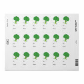 Retro met Broccoli Etiket (Full Sheet)