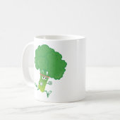 Retro met Broccoli Koffiemok (Voorkant links)