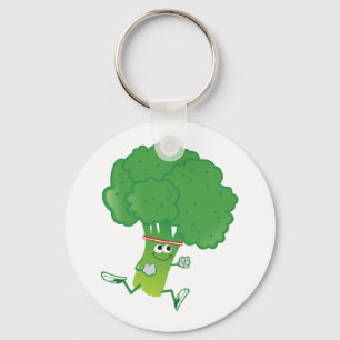 Retro met Broccoli Sleutelhanger