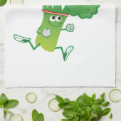Retro met Broccoli Theedoek (Gevouwen)