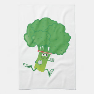 Retro met Broccoli Theedoek