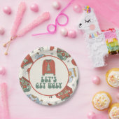 Retro met kerst — Ugly Sweater Party Paper Borden Papieren Bordje (Feest)