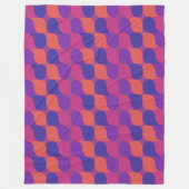 Retro Metaballen Abstract Geometrisch Patroon Fleece Deken (Voorkant)
