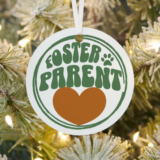 Retro Metal Ornament - Pet Foster Parent (Insitu)