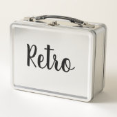 Retro-metalen lunchbox | Aangepaste cadeauideeën (Voorkant)
