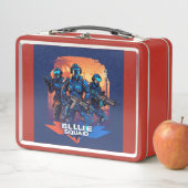 Retro metalen lunchbox: klassieke stijl, modern (In situ)