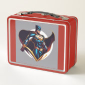Retro metalen lunchbox: klassieke stijl, modern (Achterkant)