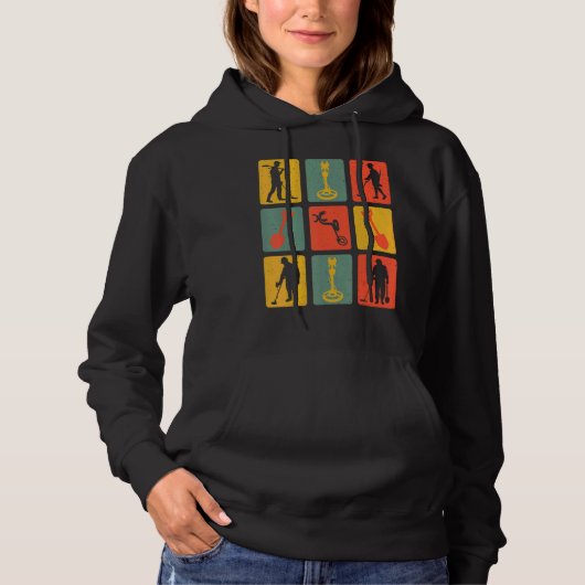 Retro metalen sonde hoodie (Voorkant)