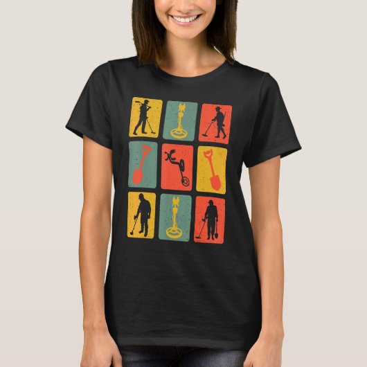 Retro metalen sonde t-shirt (Voorkant)