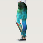  retro-metalen speelgoed robot in blauw melkwegste leggings (Links)