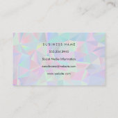 Retro Metallic Achtergrond Visitekaartje (Achterkant)