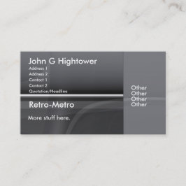 Retro Metro Collectie Visitekaartje