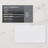 Retro Metro Collectie Visitekaartje (Voorkant / Achterkant)