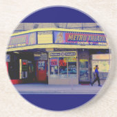 Retro Metro Zandsteen Onderzetter (Voorkant)