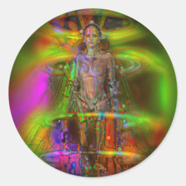 RETRO METROPOOL OP MOK RONDE STICKER