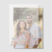 Retro Mexicaans Terrein Bloeiende Mandala bruiloft Vellum Uitnodigingen (Offset (Koppel))