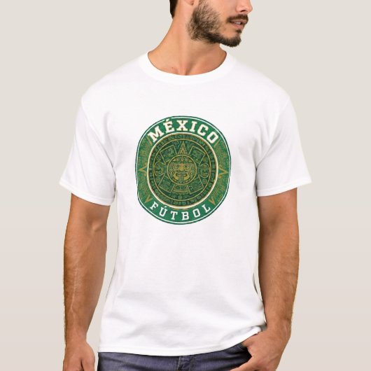 Retro Mexico WK Voetbalshirt T-shirt (Voorkant)