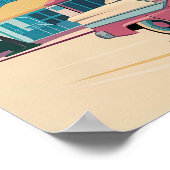 Retro Miami Beach Art Deco - Vintage Travel Poster (Hoek)