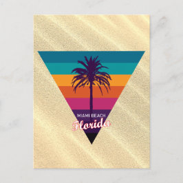 Retro Miami Beach Florida Revel Briefkaart
