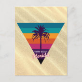 Retro Miami Beach Florida Revel Briefkaart (Voorkant)