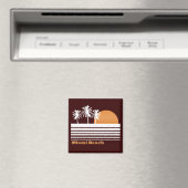 Retro Miami Beach Magnet (Insitu (Vaatwasser))