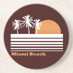 Retro Miami Beach Onderzetter
