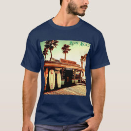 Retro | Miami Beach | Surf Winkelen | Unisex | T-s T-shirt