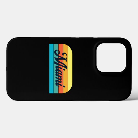 Retro Miami Case-Mate iPhone Case (Achterkant (horizontaal))