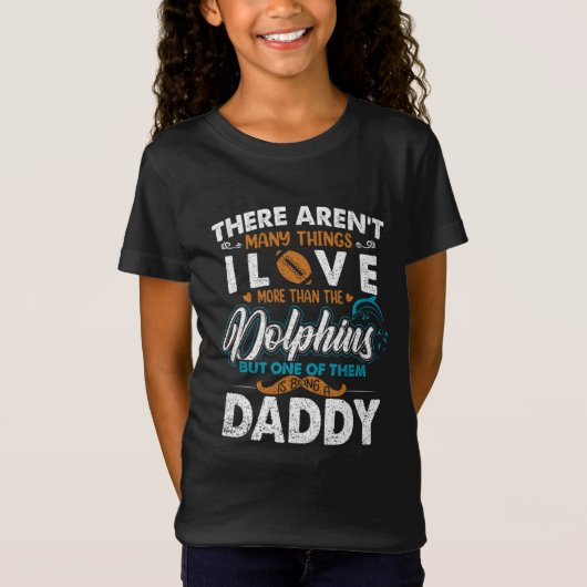 Retro Miami Dolfijn Vaderdag T-shirt (Voorkant)