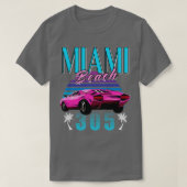 Retro Miami Florida 305 T-shirt (Design voorkant)