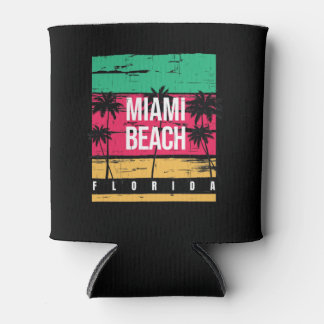 Retro Miami Florida Beach Souvenir Blikjeskoeler