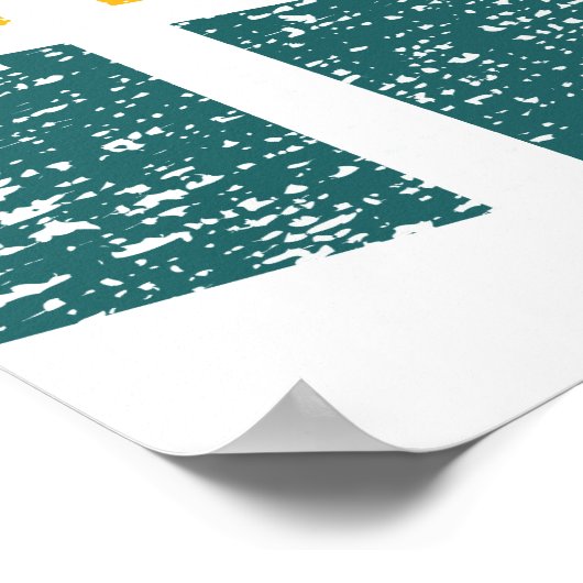 Retro Miami Florida Beach Souvenir Palm Tree 80's Poster (Hoek)