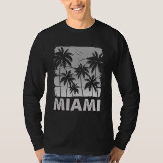 Retro Miami Florida Grafisch Liefde Miami Florida  T-shirt