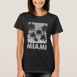 Retro Miami Florida Grafische Liefde Miami Florida T-shirt