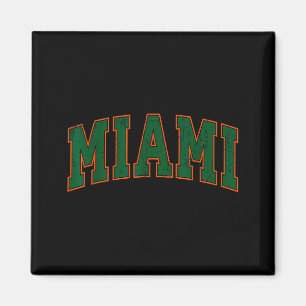Retro Miami Florida T-shirt voor mannen, vrouwen e Magneet