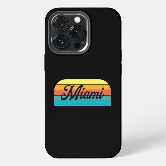 Retro Miami iPhone Hoesje (Achterkant)